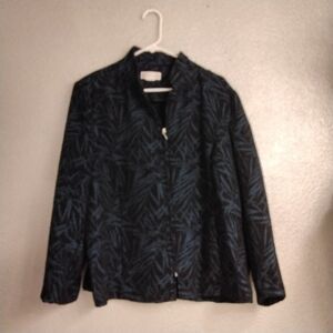 Drapers & Damons Vintage Women's Black & Blue Jacket